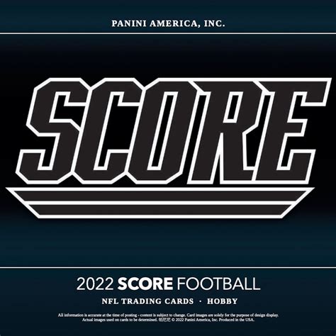 2022 Score Football Cards Checklist